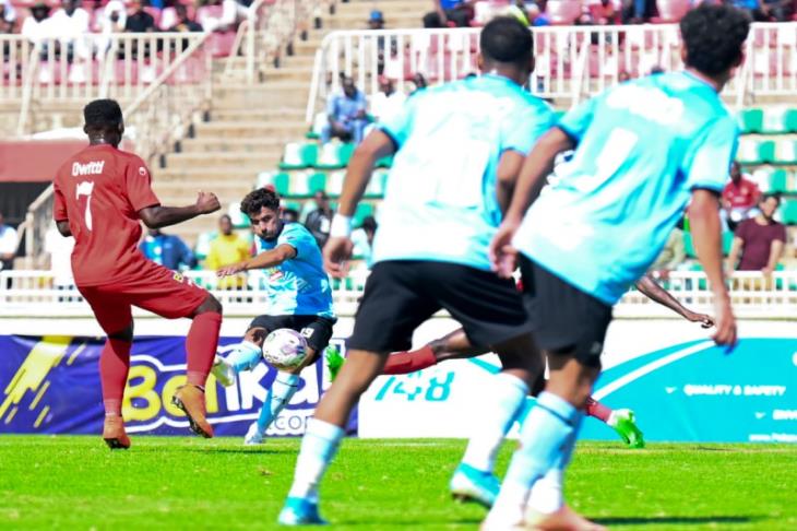 جانب من لقاء الذهاب بين الزمالك والشرطة الكيني